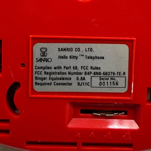 Sanrio Hello Kitty Old Dial Telephone Vintage Rare - Picture 2 of 5